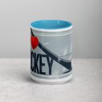 I Love Hockey Elegant Hockey Coffee Cup - Image 16