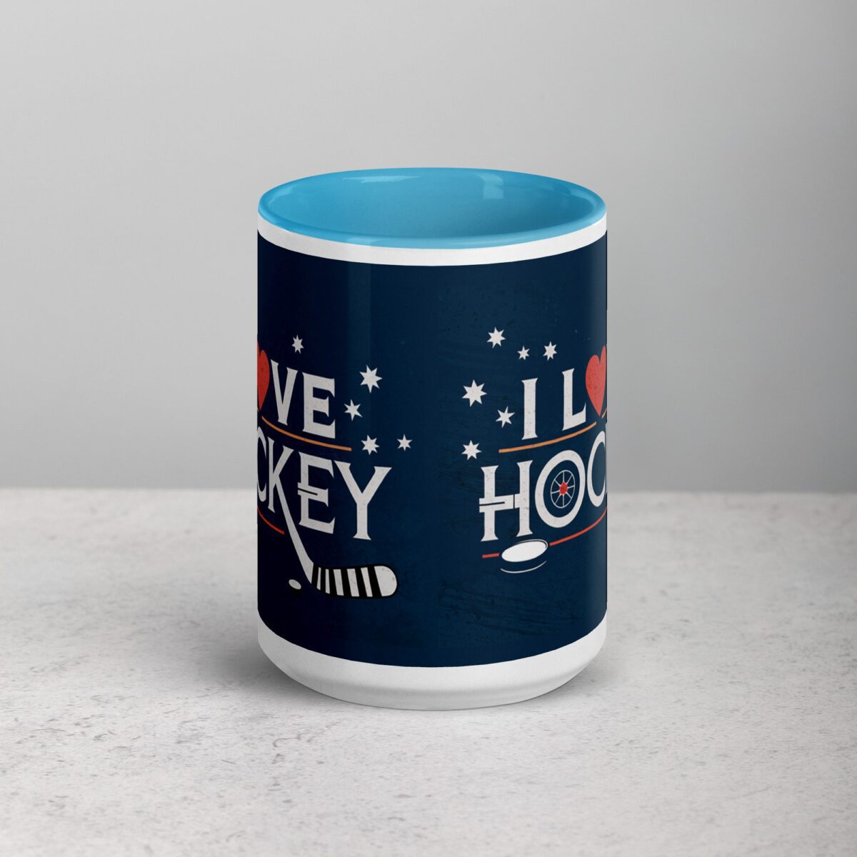 I Love Hockey Sophisticated Hockey Coffee Cup - Image 16