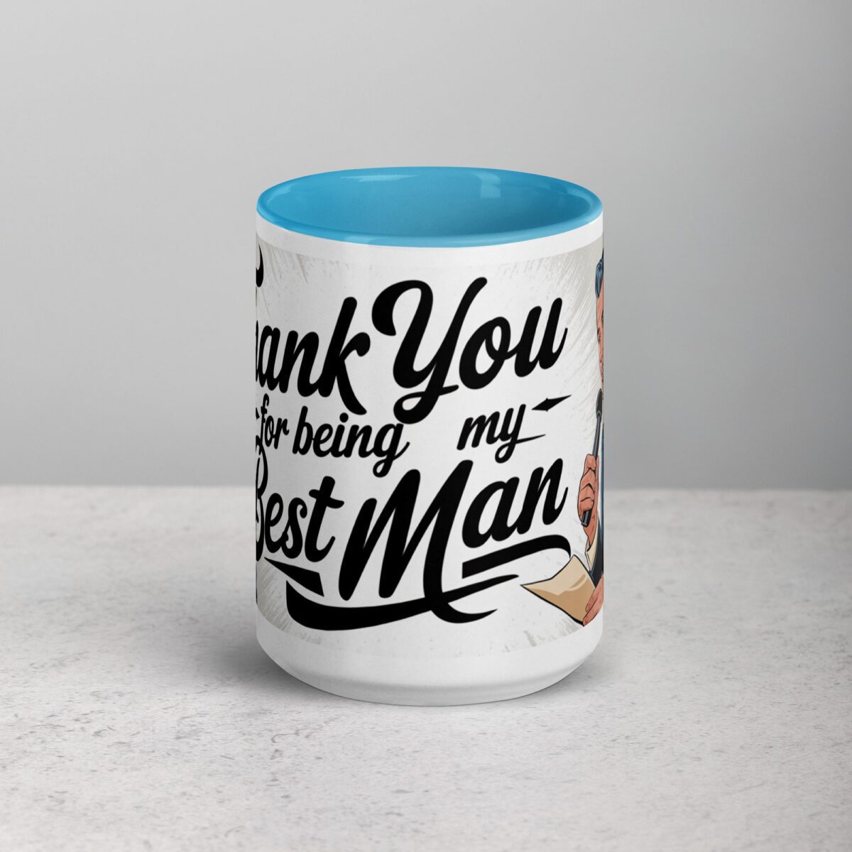 Retro Thank You Best Man Coffee Mug & Tea Cup - Image 16