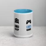 Eat, Sleep, Game, Repeat Gamer Coffee Mug - Image 16