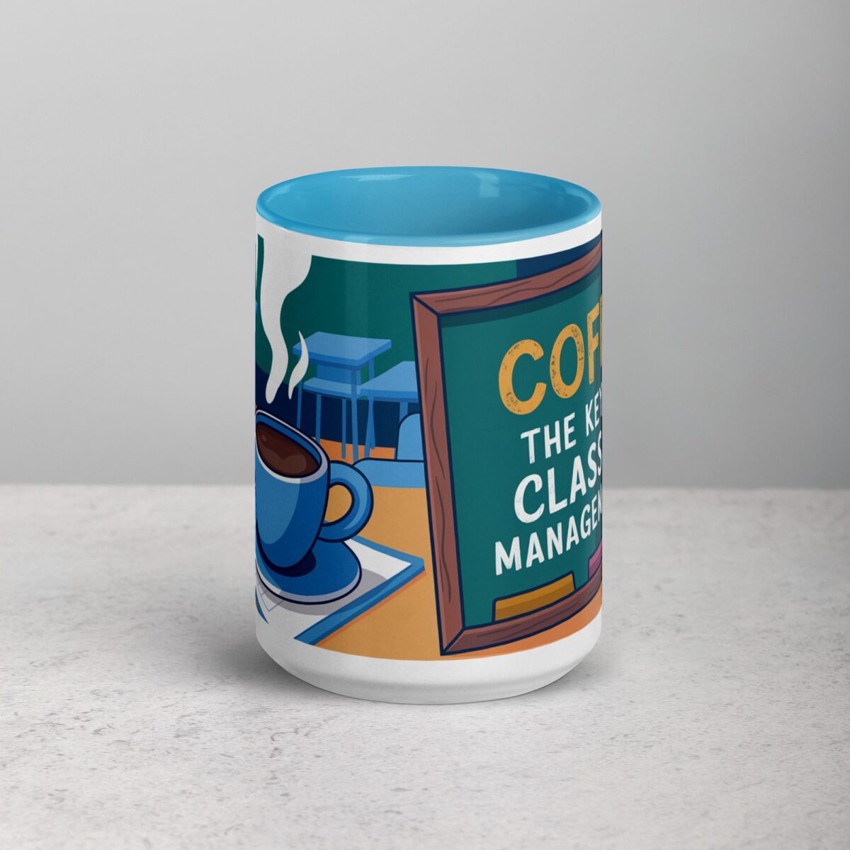 Coffee: The Key to My Classroom Management Plan Teachers Mug - Image 16