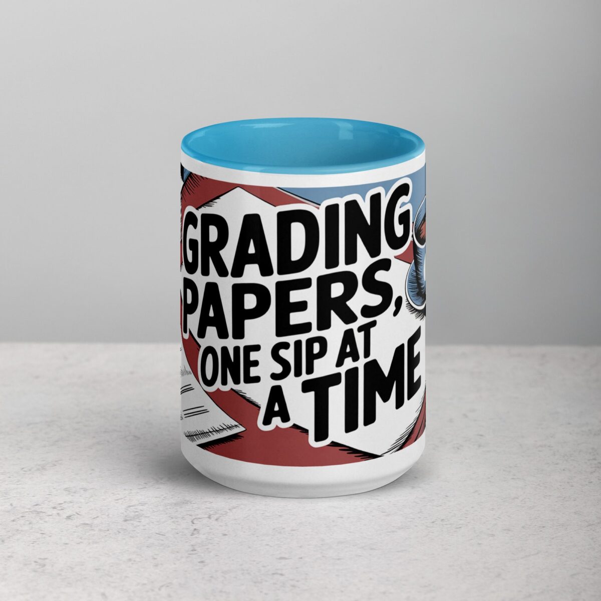 Grading Papers, One Sip at a Time Coffee Mug - Image 16