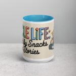 Uncle Life: Fueled by Snacks and Stories Mug - Image 16