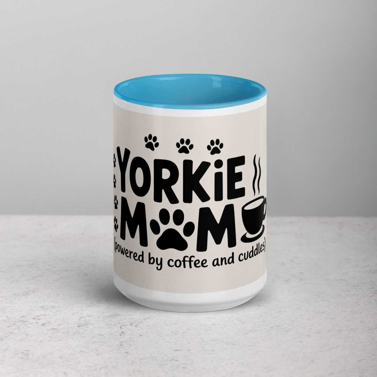 Yorkie Mom Text Coffee Mug & Tea Cup - Image 16