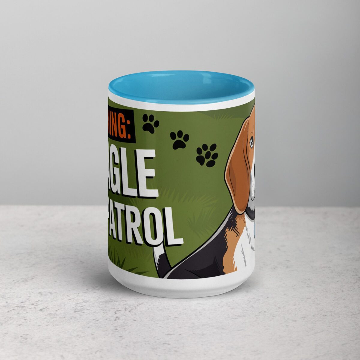 Warning: Beagle on Patrol Coffee Mug - Image 16