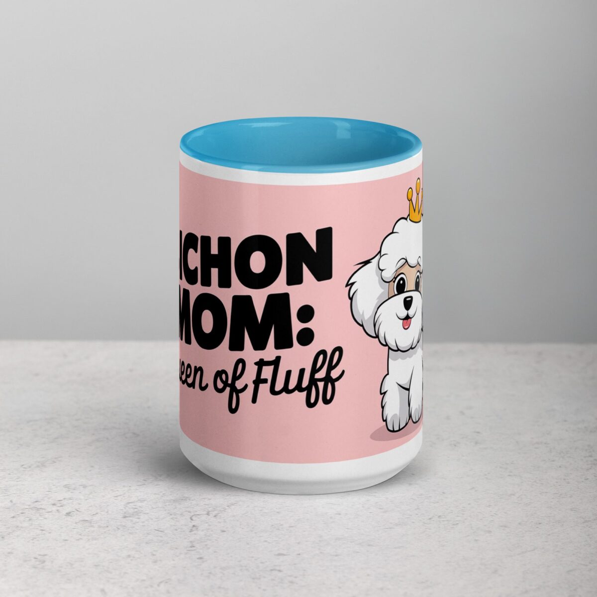 Bichon Mom: Queen of Fluff Coffee Mug - Image 16