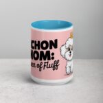 Bichon Mom: Queen of Fluff Coffee Mug - Image 16
