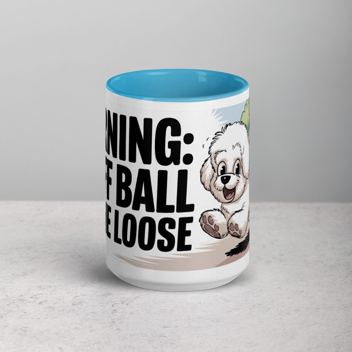 Warning: Fluff Ball on the Loose Coffee Mug - Image 16