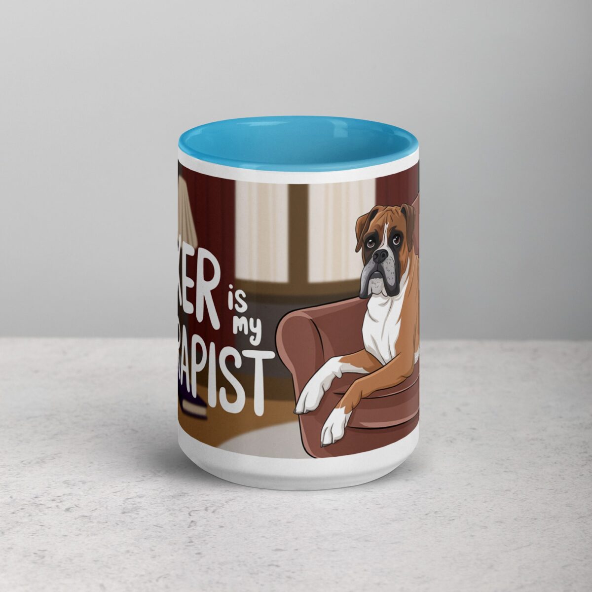 My Boxer Is My Therapist Coffee Mug - Image 16