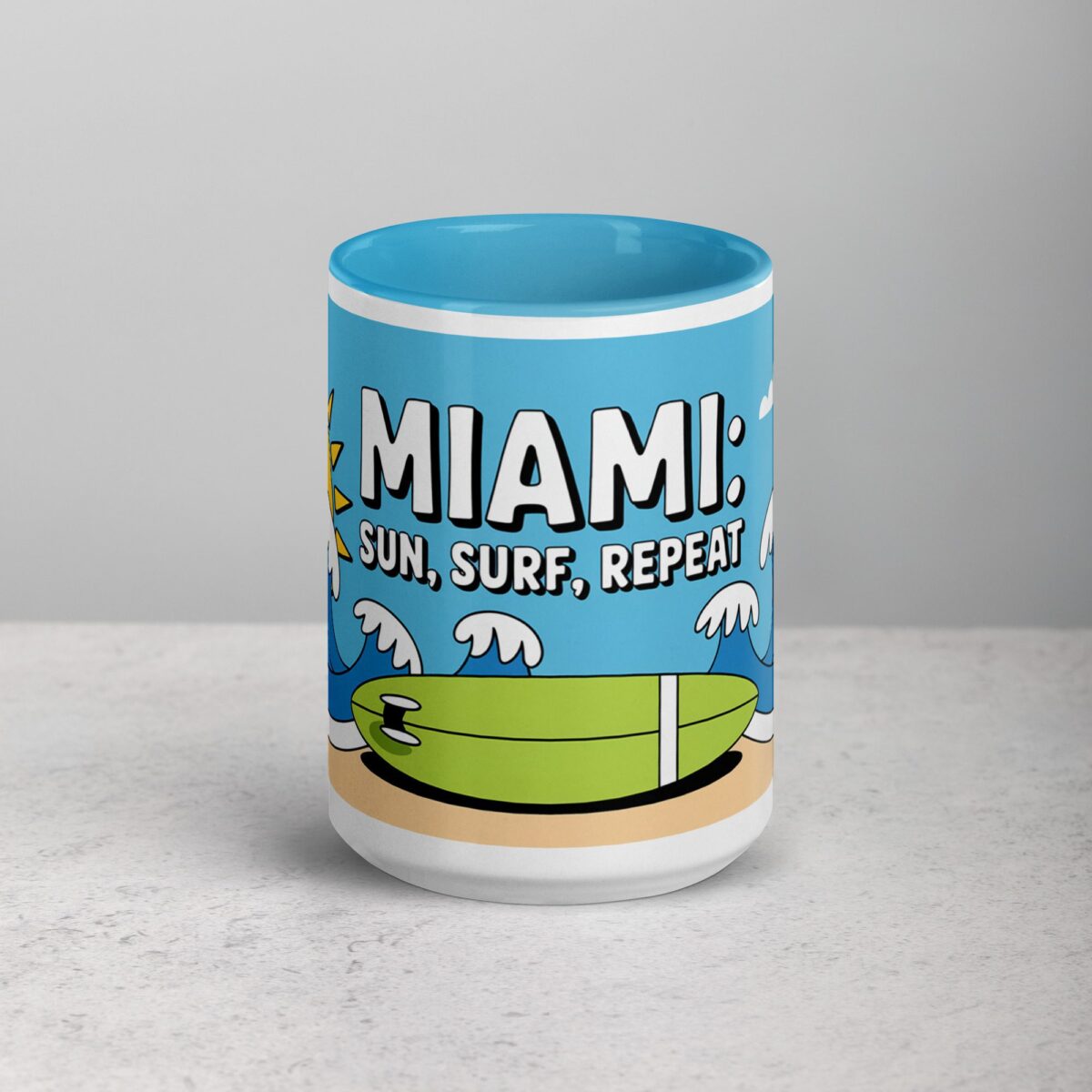 Miami: Sun, Surf, Repeat Coffee Mug - Image 16