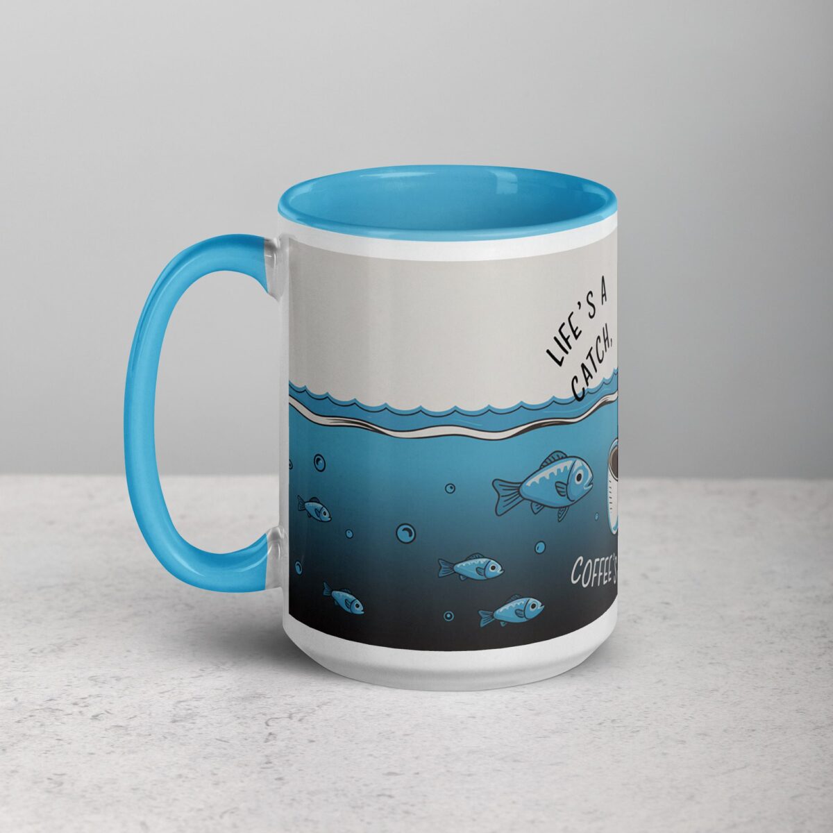 Life’s a Catch, Coffee’s the Hook Mug - Image 17