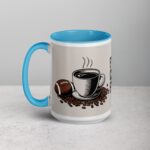 Fueled by Coffee & First Downs Football Mug - Image 17
