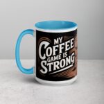 My Coffee Game is Strong Football Mug - Image 17
