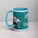 Offense, Defense, Coffee First Football Mug - Image 17