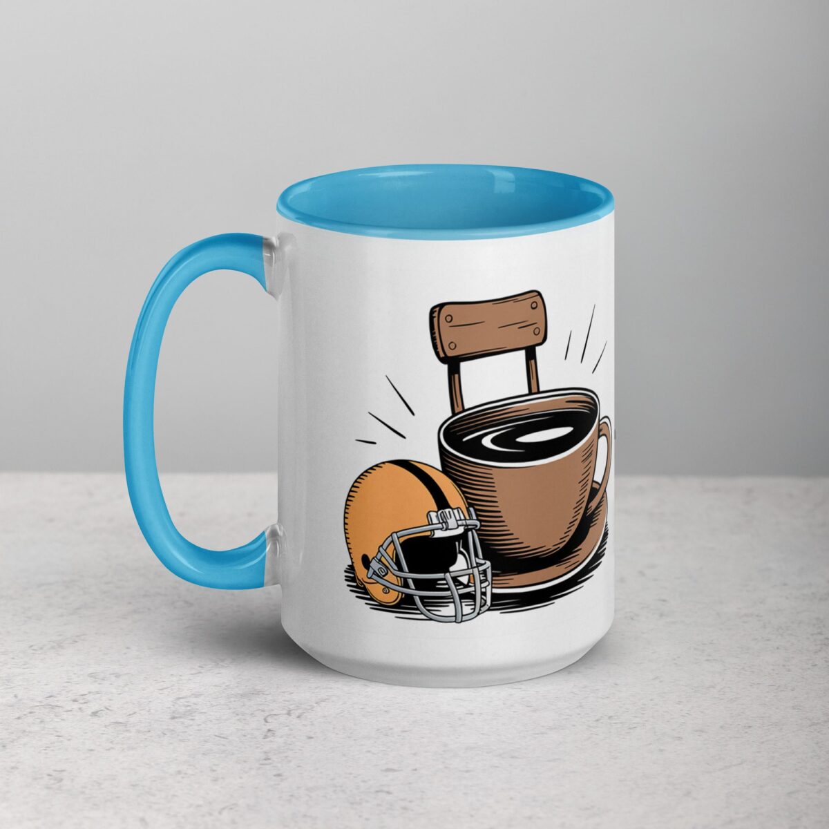 On the Sidelines Sippin’ Football Coffee Mug & Tea Cup - Image 17