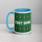 First Down, First Sip Football Coffee Mug - Image 17