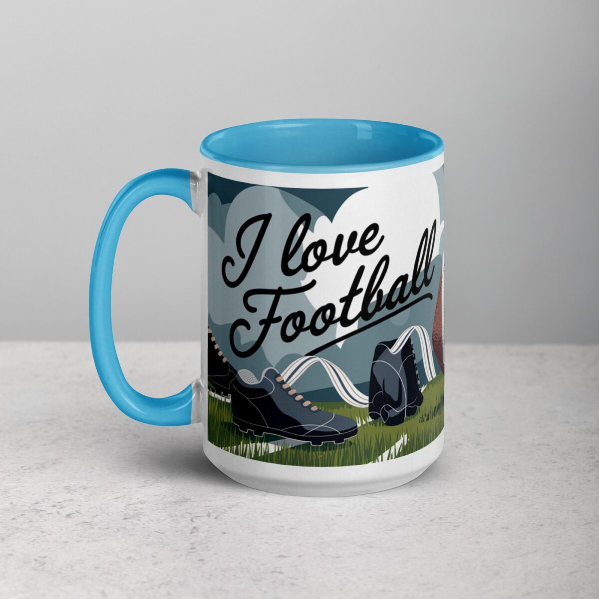 I Love Football Elegant Coffee Mug & Tea Cup - Image 17