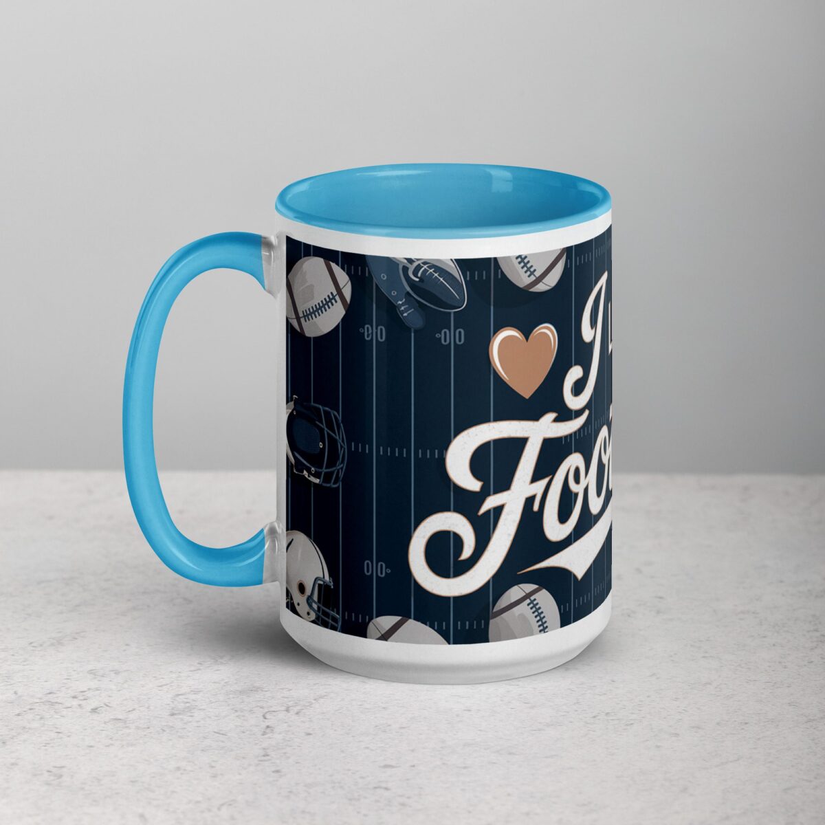 I Love Football Sophisticated Coffee Mug & Tea Cup - Image 17
