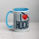 I Love Hockey Elegant Hockey Coffee Cup - Image 17