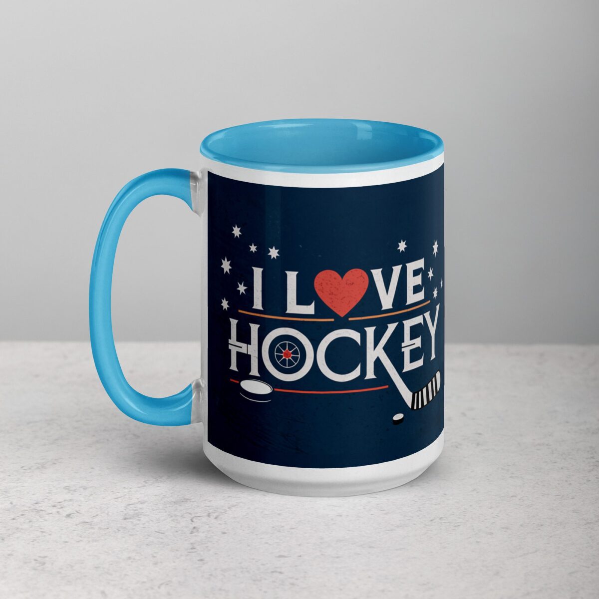 I Love Hockey Sophisticated Hockey Coffee Cup - Image 17