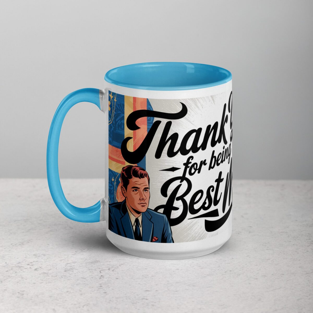 Retro Thank You Best Man Coffee Mug & Tea Cup - Image 17