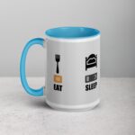 Eat, Sleep, Game, Repeat Gamer Coffee Mug - Image 17