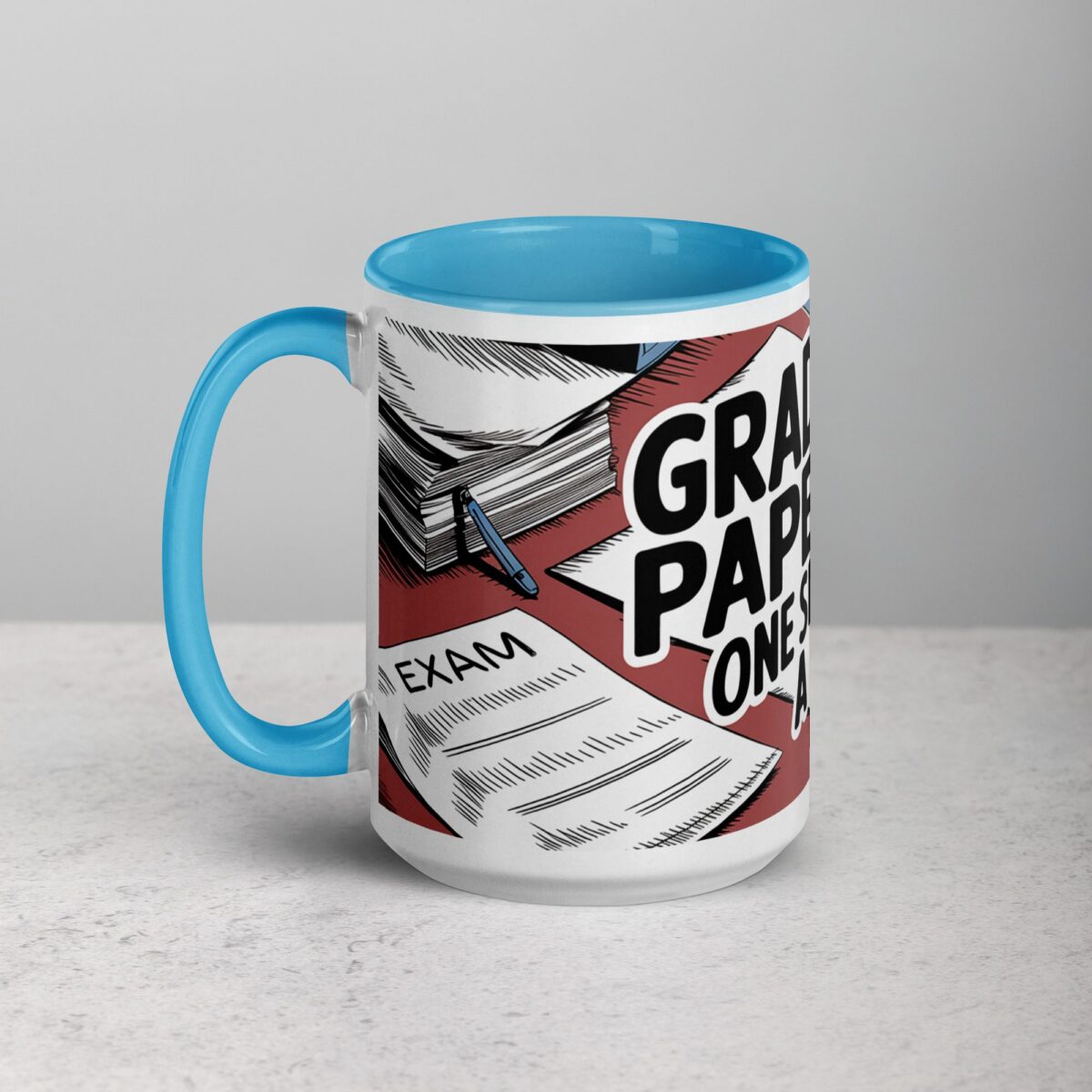 Grading Papers, One Sip at a Time Coffee Mug - Image 17