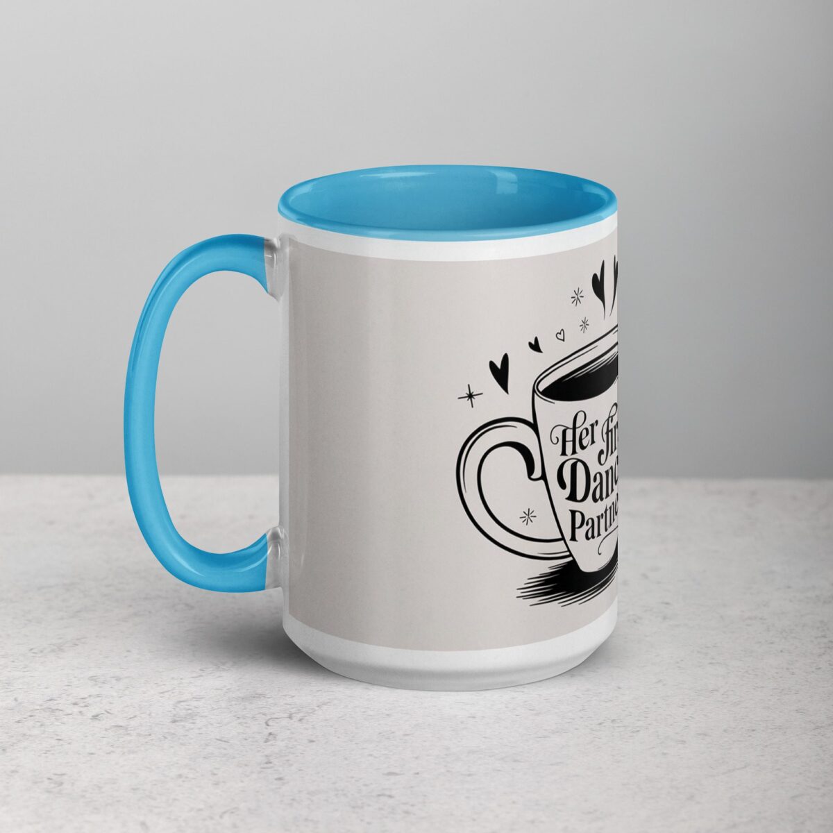 Her First Dance Partner Coffee Mug & Tea Cup - Image 17