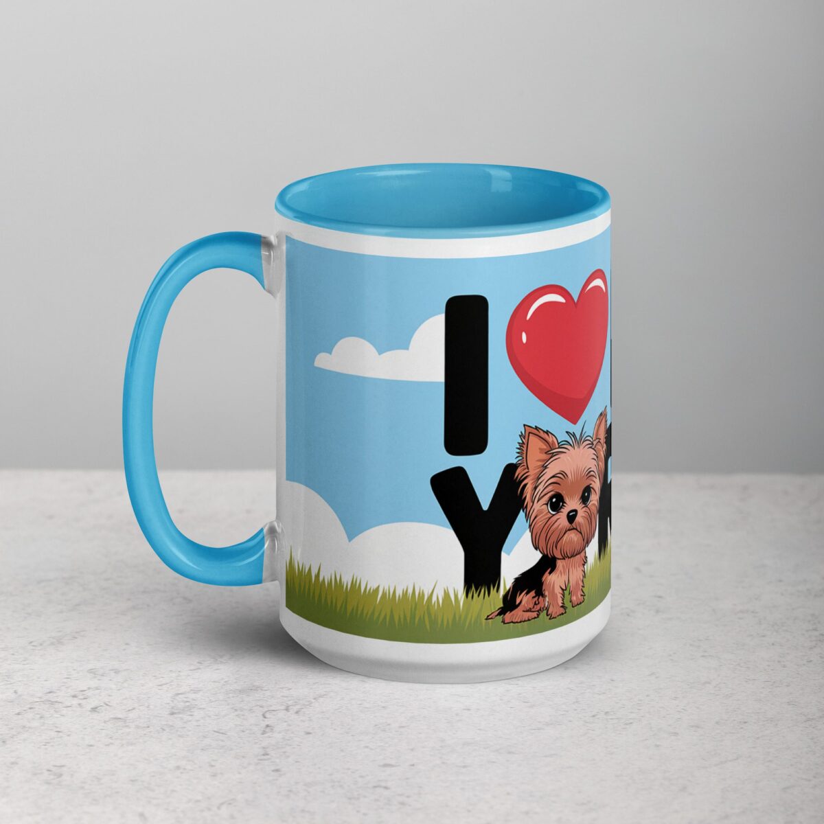 I ❤️ My Yorkie Coffee Mug & Tea Cup - Image 17