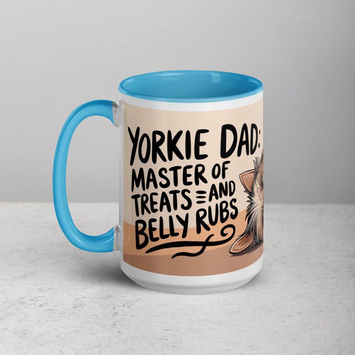Yorkie Dad: Master of Treats and Belly Rubs Coffee Mug - Image 17