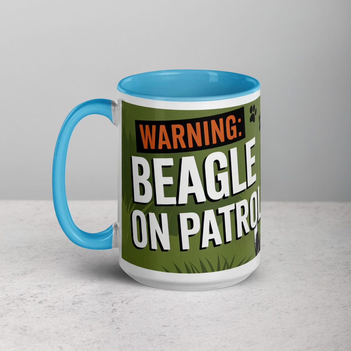 Warning: Beagle on Patrol Coffee Mug - Image 17
