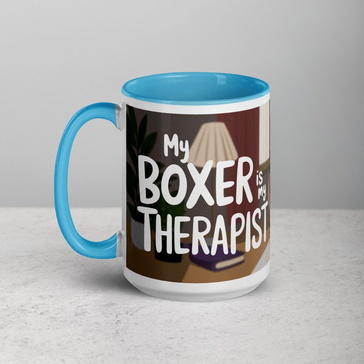My Boxer Is My Therapist Coffee Mug - Image 17