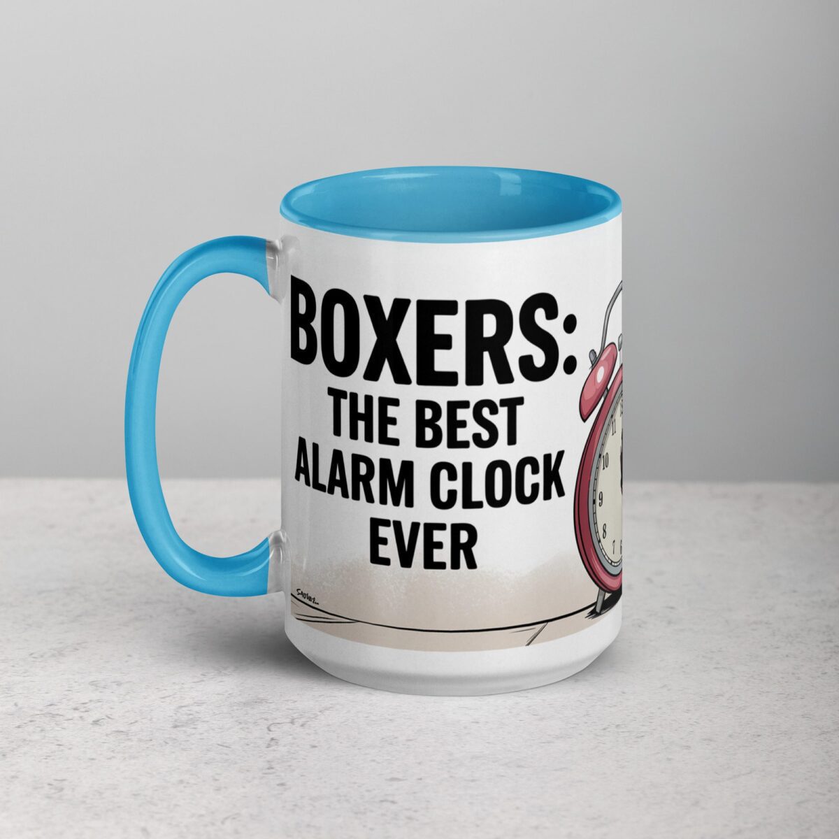 Boxers: The Best Alarm Clock Ever Coffee Mug - Image 17