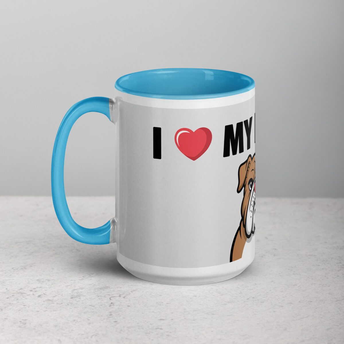 I ❤️ My Bulldog  Coffee Mug & Tea Cup - Image 17