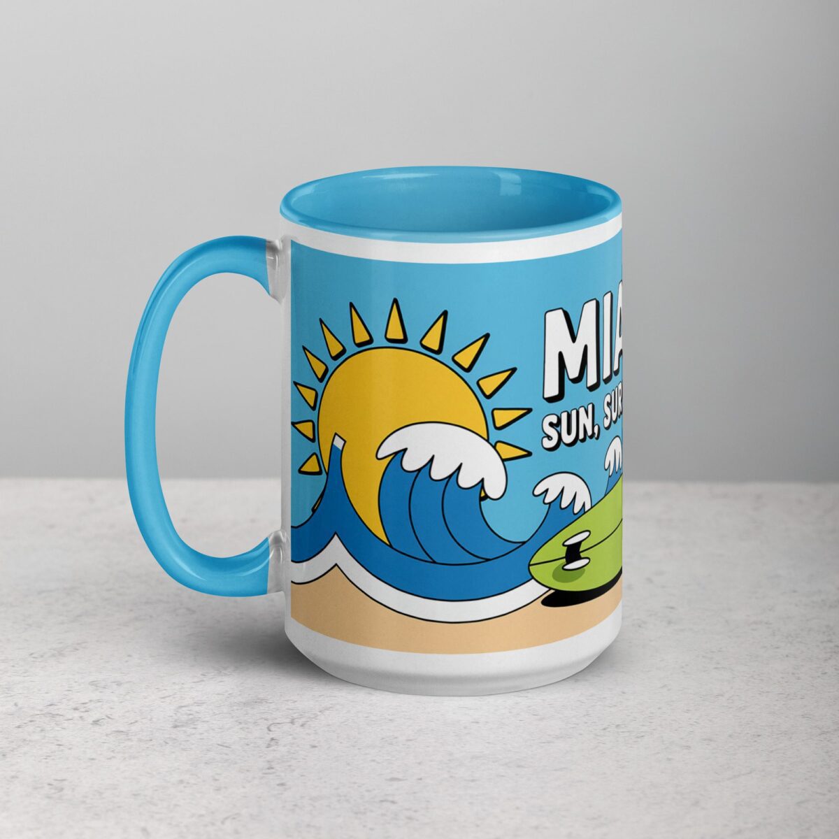 Miami: Sun, Surf, Repeat Coffee Mug - Image 17
