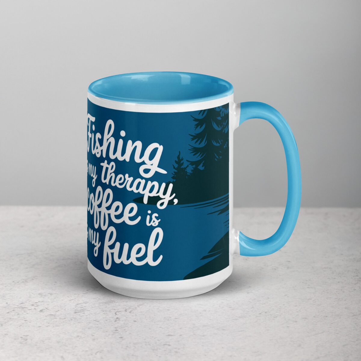 Fishing is My Therapy, Coffee is My Fuel Mug - Image 18