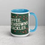 Coffee, Touchdowns & Tackles Football Mug - Image 18