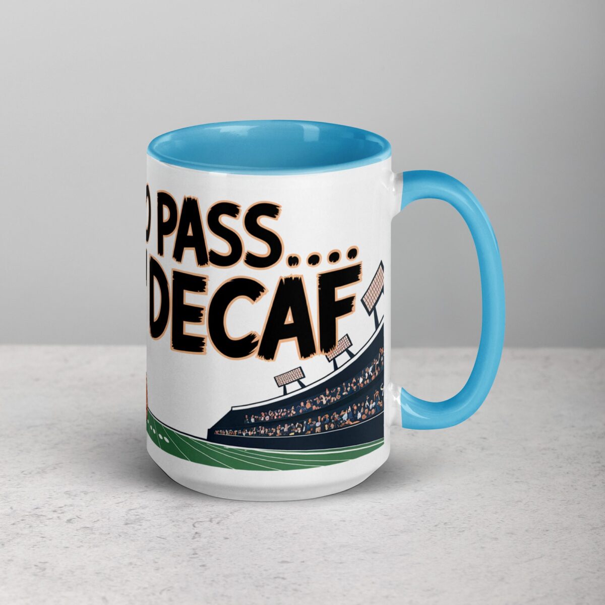 Ready to Pass… on Decaf Football Coffee Mug - Image 18