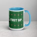 First Down, First Sip Football Coffee Mug - Image 18