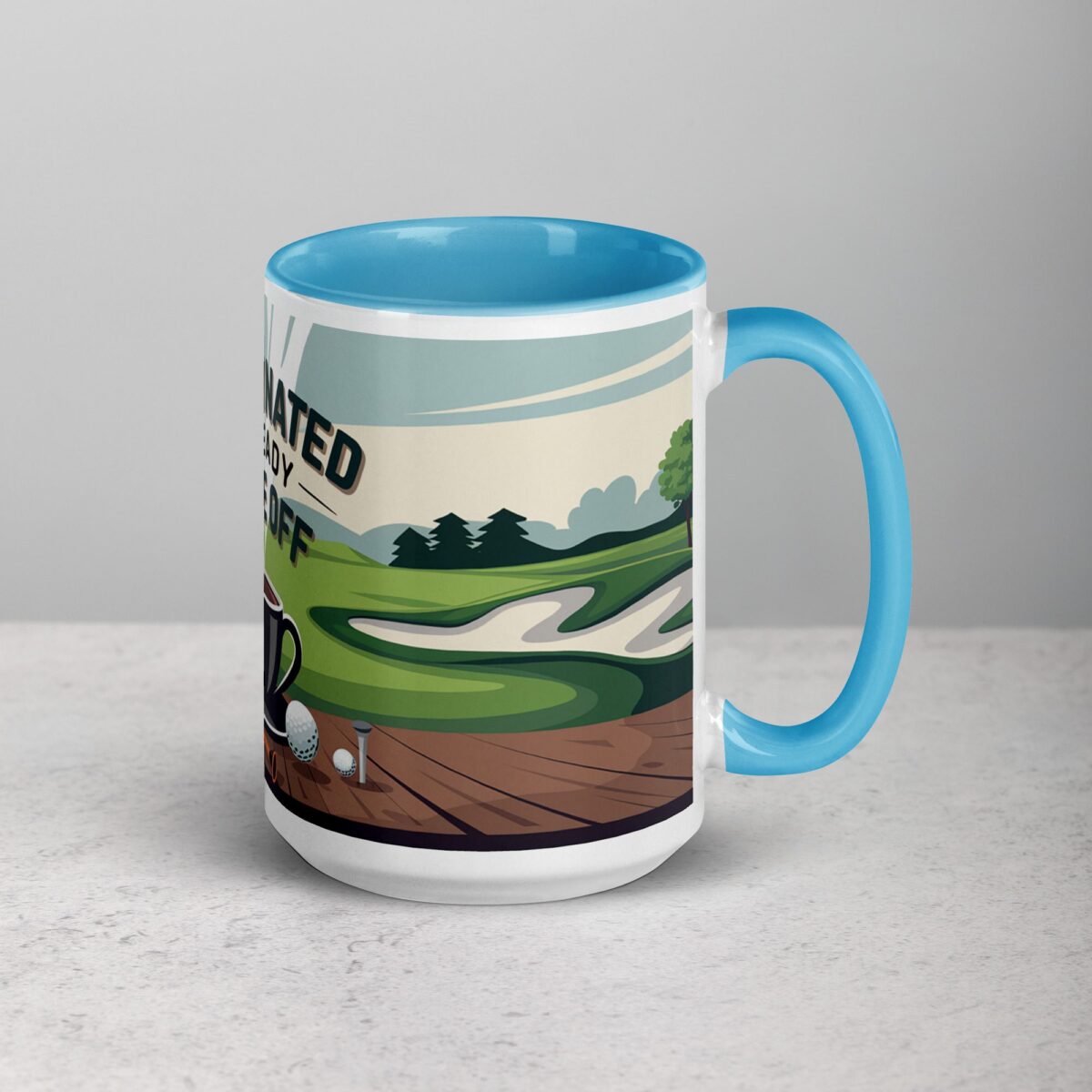 Caffeinated and Ready to Tee Off Golf Mug - Image 18