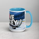I Love Hockey Fun Hockey Coffee Cup - Image 18