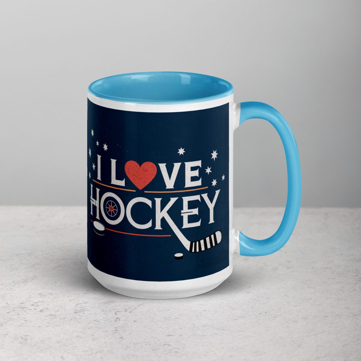 I Love Hockey Sophisticated Hockey Coffee Cup - Image 18