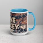 I Love Hockey Retro Hockey Coffee Cup - Image 18