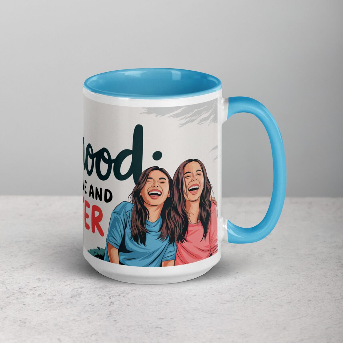 Sisterhood: Powered by Love and Laughter Coffee Mug - Image 18