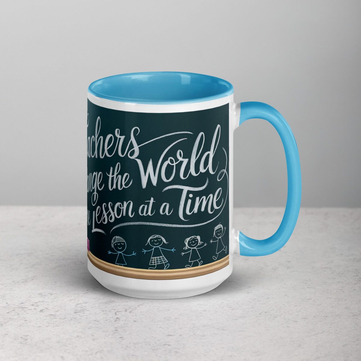 Teachers Change the World One Lesson at a Time Mug - Image 18