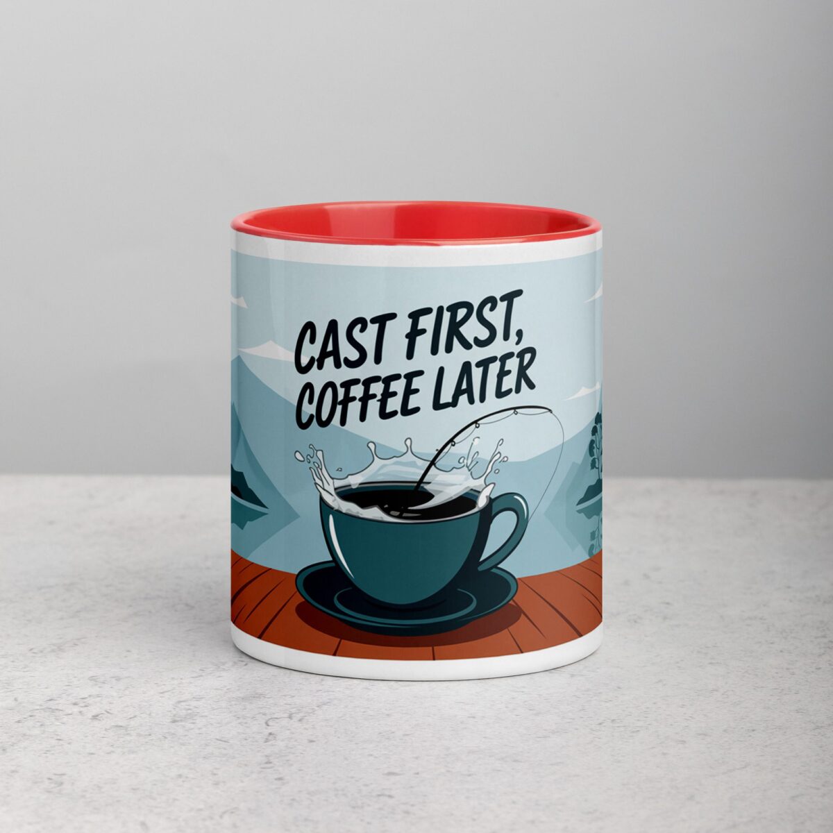 Cast First, Coffee Later Fishing Mug - Image 7