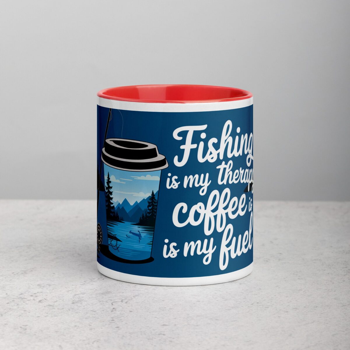Fishing is My Therapy, Coffee is My Fuel Mug - Image 7