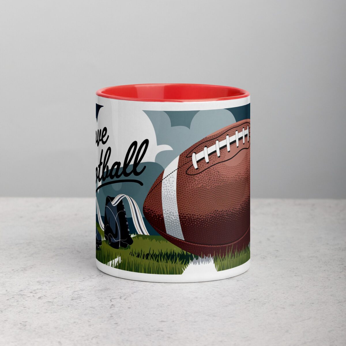 I Love Football Elegant Coffee Mug & Tea Cup - Image 7