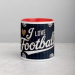 I Love Football Sophisticated Coffee Mug & Tea Cup - Image 7