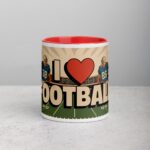 I Love Football Retro Coffee Mug & Tea Cup - Image 7